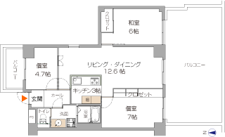 間取りリフォーム後