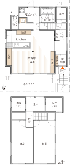 間取りリフォーム後