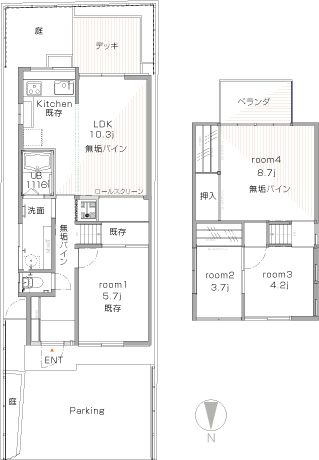 間取りリフォーム後